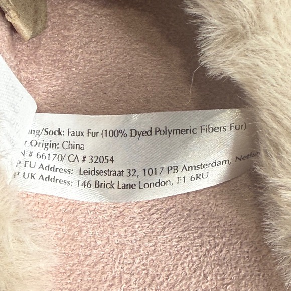 Free People It's A Vibe Platform Slip On Slides Slippers Polar Bear Size 8 - Picture 8 of 10